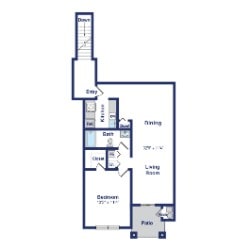 Tamarack 1BR 1BA 750sf